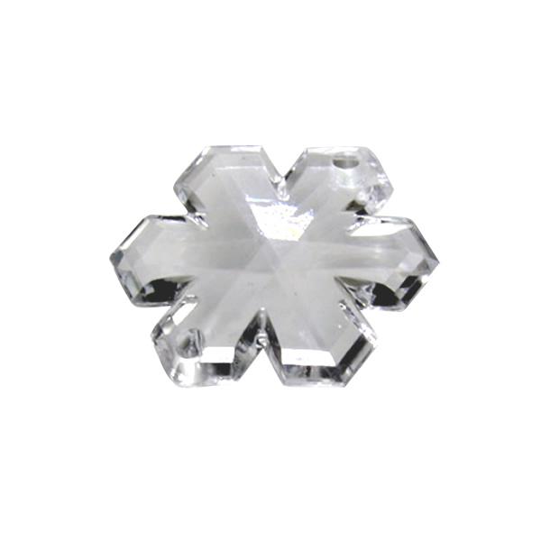 アクリル製スノーフレーク型26mmオーナメントi26