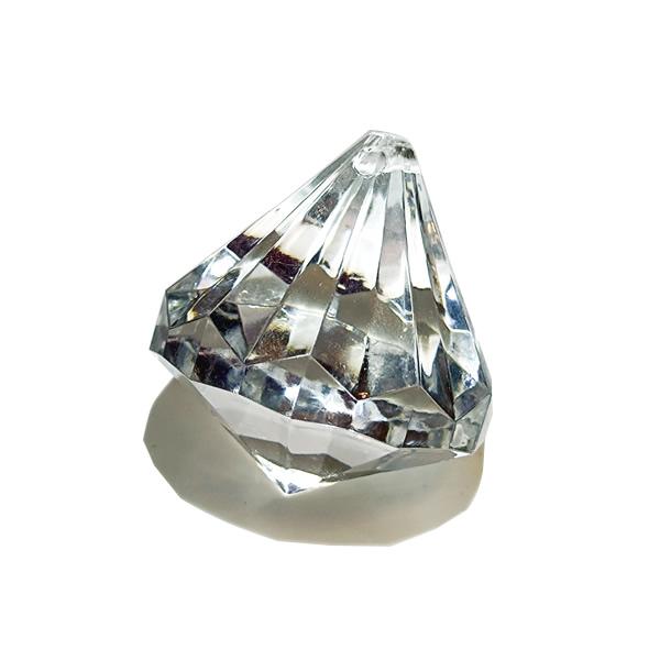 アクリル製ドロップ型ペンダントH40クリア