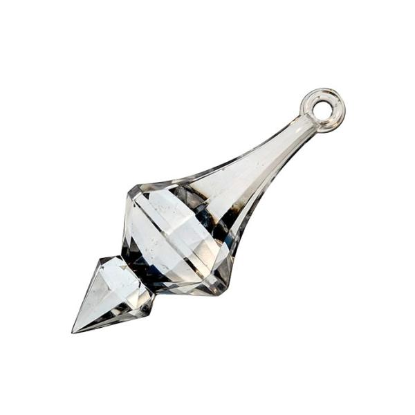 アクリル製 棍棒型ペンダントM75クリア