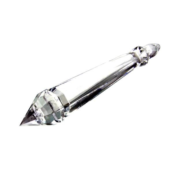 アクリル製氷柱・ペン先・ソード型ペンダントQ110クリア