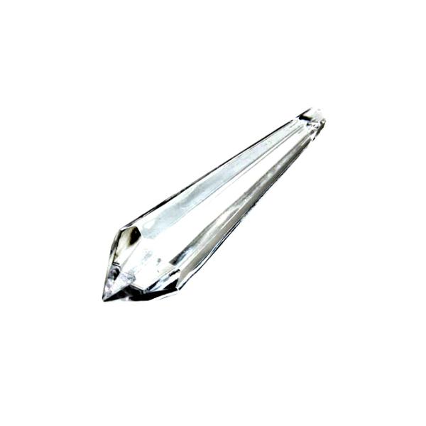 アクリル製ペン先・氷柱・ソード型ペンダントQ75クリア