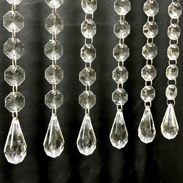 アクリル製ペンダントS50先端取り付け17個セット