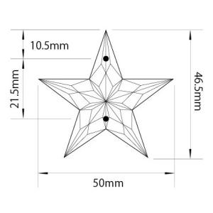 アクリル製星型46.5mmオーナメントuc45...の詳細画像5