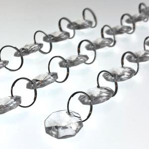 アクリル製オクタゴン14mm クリスタルチェー...の詳細画像1