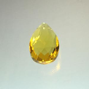 ガラス製アーモンドドロップ型ダイヤカット38mm...の商品画像