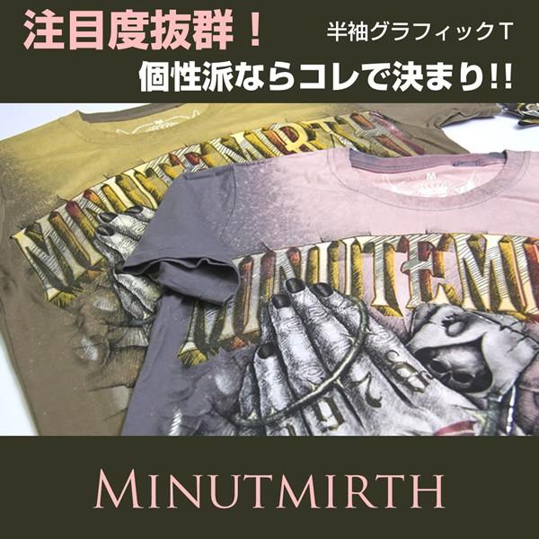 MINUTE MIRTH（ミニットマース） プリント メンズ 半袖 グラデーションＴシャツ（608）