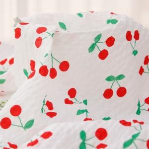 【再値下げ】生地・布　≪ チェリーボンボン ≫　リップル/幅158cm　【オリジナル生地】　【10cm単位販売】