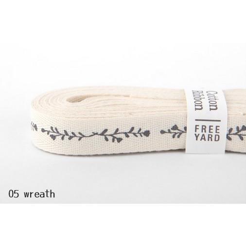 コットンリボン05wreath【メール便対応】