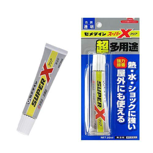 [ネコポス送料無料]セメダイン スーパーＸ クリア ２０ｍｌ デコ電 ネイル 手芸用品 セルフネイル...