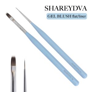 ジェルネイル ネイルタウン ネイルツール 筆 SHAREYDVA(シャレドワ) ジェルブラシ [フラット/ライナー]全2種｜ネイルタウン NAILTOWN