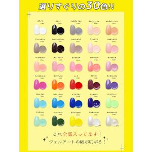 ジェルネイル ネイルタウン ジェル 30色セッ...の詳細画像1