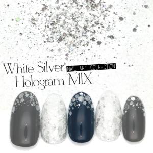ネイルアート ホワイトシルバーホロMIXの買取情報