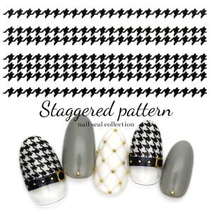 [ネコポス] ウォーターネイルシール[水タイプ]  千鳥柄シール