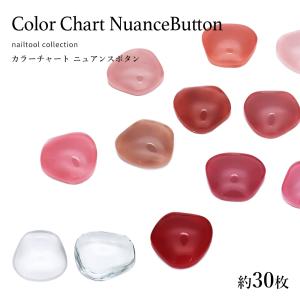 [ネコポス送料無料]ネイルツール カラーチャート ニュアンスボタン 約30枚入り ジェルネイル