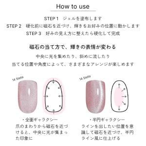 輝くマグネット粒子 ジェルネイル マグネットネ...の詳細画像4