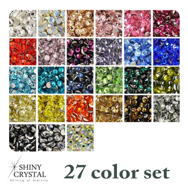 [ネコポス送料無料]27カラーセットSHINY CRYSTAL(シャイニークリスタル) AAAランク...