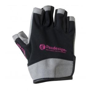 5フィンガーレス・クールドライグローブ （パズデザイン）■ブラックピンク■PGV-024【ゆうメール280円配送可】