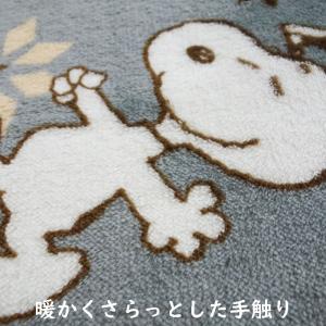 スヌーピー スノー柄 正方形 2帖用 ラグ こ...の詳細画像2