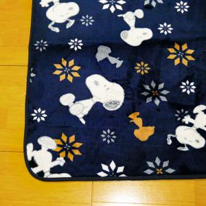 スヌーピー スノー柄 正方形 2帖用 ラグ こ...の詳細画像5