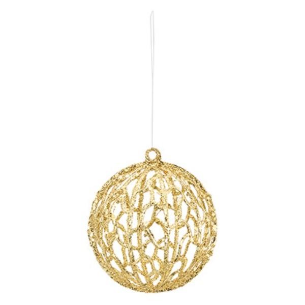 80mmネットボール グリッター  ゴールド  OXM1280SGO  クリスマス オーナメント ネ...