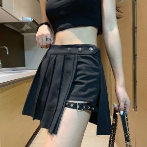 ミニ スカート ガーターベルト セクシー プリーツ パンツ ショート