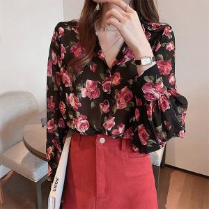 柄シャツ バラ柄 バラ ローズ 花柄 花 フラワ...の商品画像