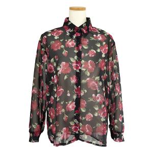 柄シャツ バラ柄 バラ ローズ 花柄 花 フラ...の詳細画像4