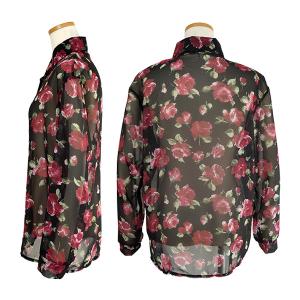 柄シャツ バラ柄 バラ ローズ 花柄 花 フラ...の詳細画像5