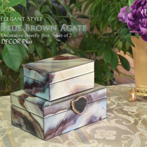 マラカイトボックス 孔雀石柄のジュエリーボックス 小物入れ 小箱 収納