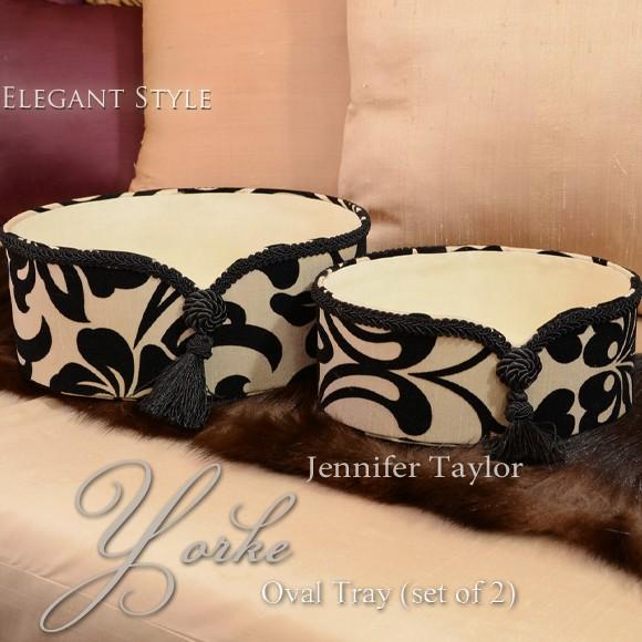 ジェニファーテイラー　Yorke　ヨーク　オーバルトレイ　2個セット　トレー　プレート　楕円　だ円　...