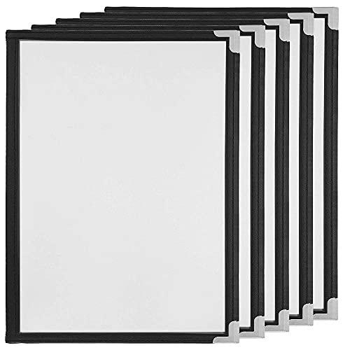 【Qorfran】メニューブック 5冊入りメニューブック 8ページ A4サイズ 中綴じカバ