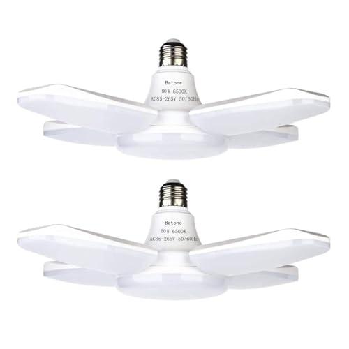 Batoneガレージライトled 作業灯 led シーリングライト 80W 6500K 天井照明 照...