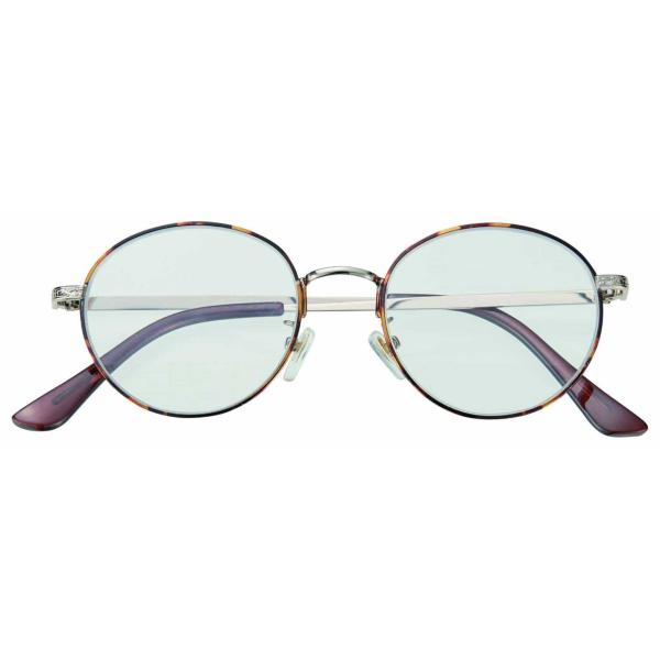 老眼鏡 レディース おしゃれ フレーム ライブラリースタイル 非球面レンズ ブル