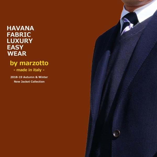 ジャケット テーラード ブレザー 2018-19 新作秋冬 新品 マルゾット 濃紺ネイビー無地系 ワ...