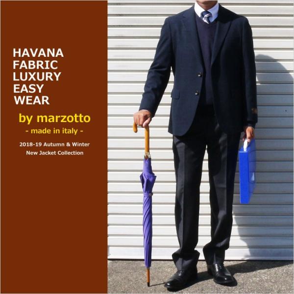 ジャケット テーラード ブレザー 2018-19 新作秋冬 新品 マルゾット ハバナ 濃紺ネイビー無...