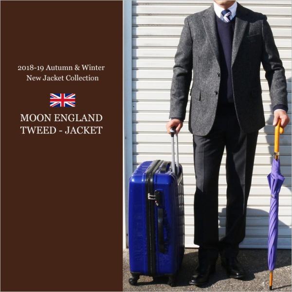 ジャケット テーラード ブレザー 2018-19 新作秋冬 新品 英国 MOON ムーン ツイード ...