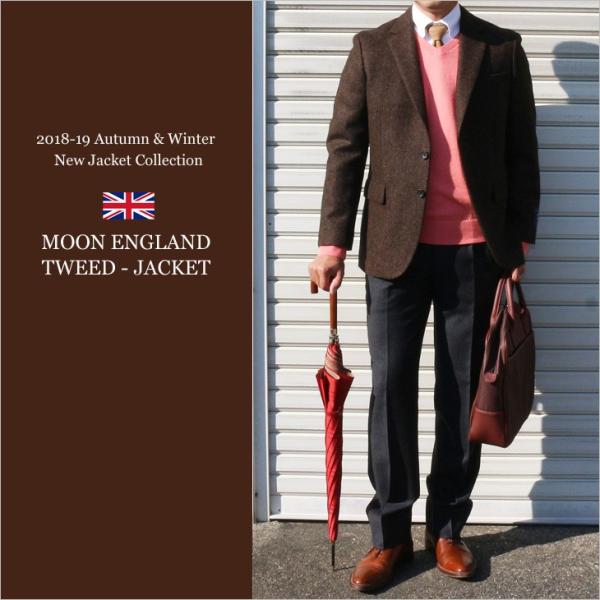 ジャケット テーラード ブレザー 2018-19 新作秋冬 新品 英国 MOON ムーン ツイード ...
