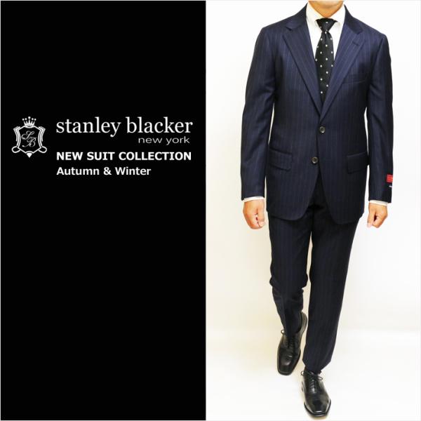 SALE スーツ メンズ 秋冬 新品 Stanley Blacker スタンリーブラッカー Supe...