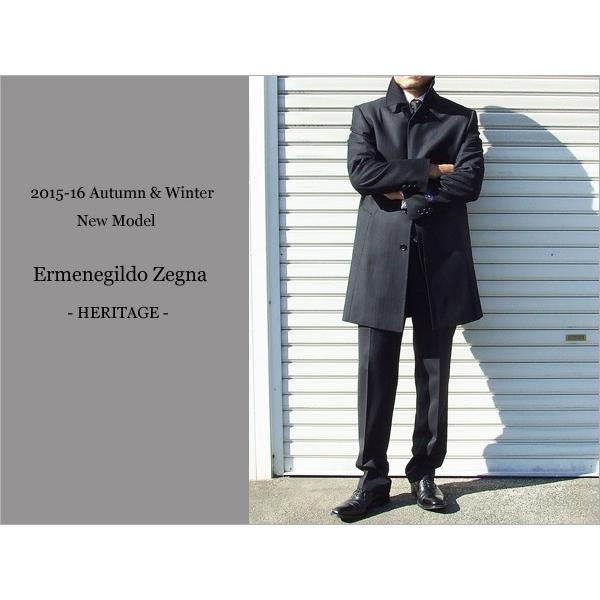 2015-16秋冬モデル新品 エルメネジルドゼニア ヘリテージ「国内オーダー工場仕立」 黒 ブラック...