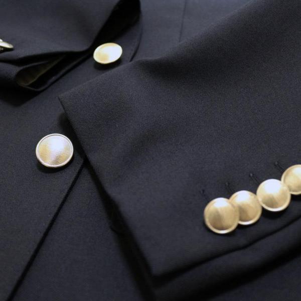 シルバー艶消しボタン付け替え（フロント2つ、袖口8つ）工賃＋ボタン代金込み