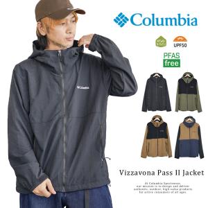 コロンビア マウンテンパーカー ナイロンジャケット メンズ アウター 撥水 UVカット Columbia ヴィザボナパス2ジャケット XM3394｜deep