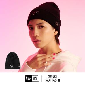 ニューエラ ニット帽 ニットキャップ メンズ レディース NEW ERA BASIC CUFF KNIT ベーシック カフニット 岩橋玄樹 コラボ ブラック｜deep