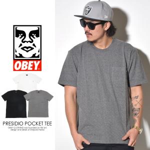 オベイ OBEY ポケットTシャツ メンズ PRESIDIO POCKET TEE｜deep