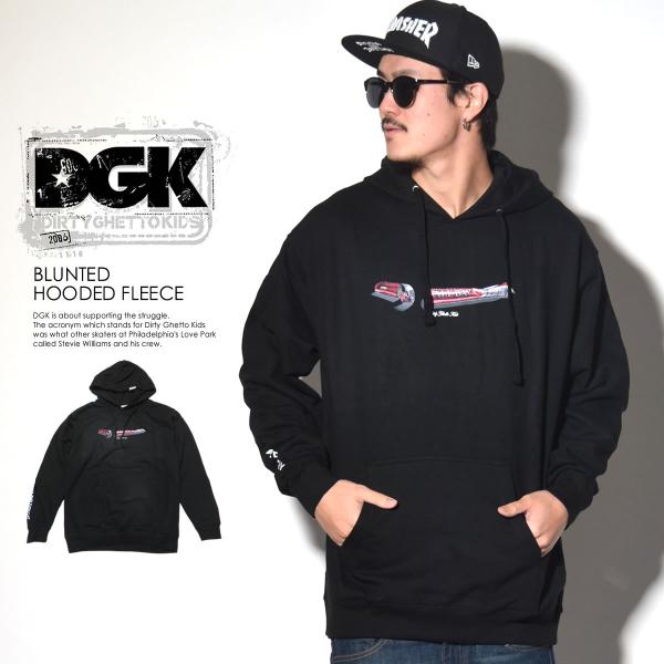 ディージーケー DGK スウェットプルオーバーパーカー メンズ BLUNTED HOODED FLE...