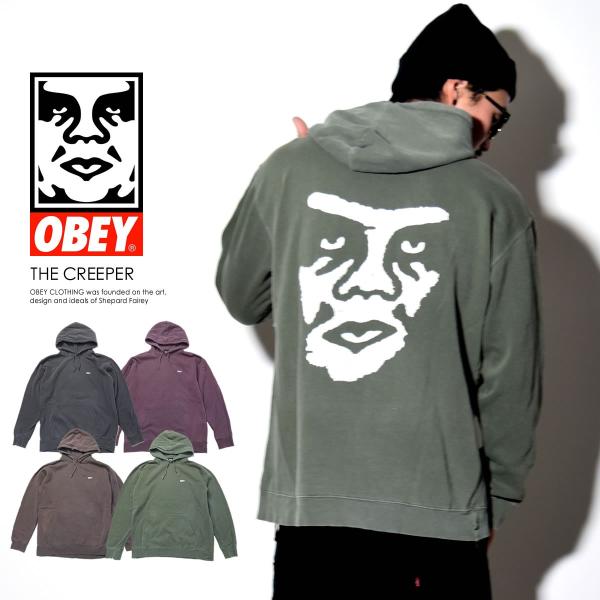 オベイ OBEY スウェットプルオーバーパーカー メンズ THE CREEPER