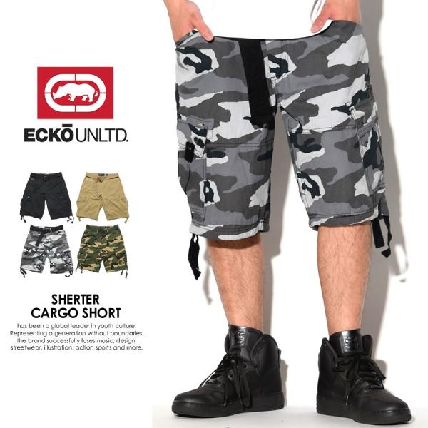 エコーアンリミテッド ハーフパンツ カーゴ ショートパンツ メンズ ベルト付き ECKO UNLTD...