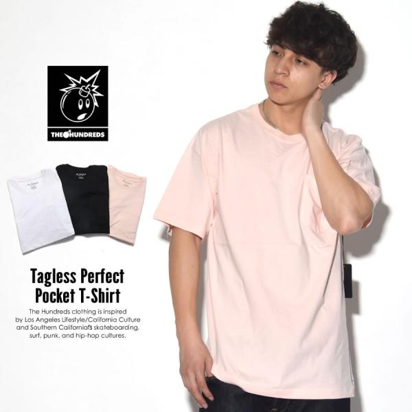 ハンドレッツ THE HUNDREDS ポケットTシャツ メンズ 無地 TAGLESS PERFEC...