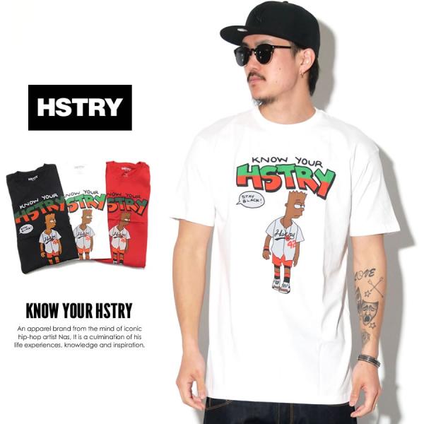 ヒストリー HSTRY Tシャツ メンズ KNOW YOUR HSTRY S/S TEE