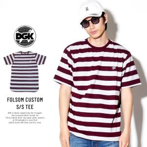 ディージーケー DGK ボーダーTシャツ メンズ FOLSOM CUSTOM S/S TEE DSS-292｜deep