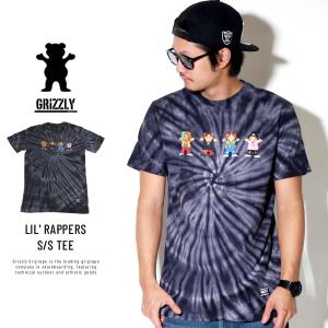 グリズリーグリップテープ×リル・ポンプ Grizzly Griptape×Lil Pump コラボ Tシャツ メンズ 半袖 タイダイ柄 LIL' RAPPERS S/S TEE｜deep